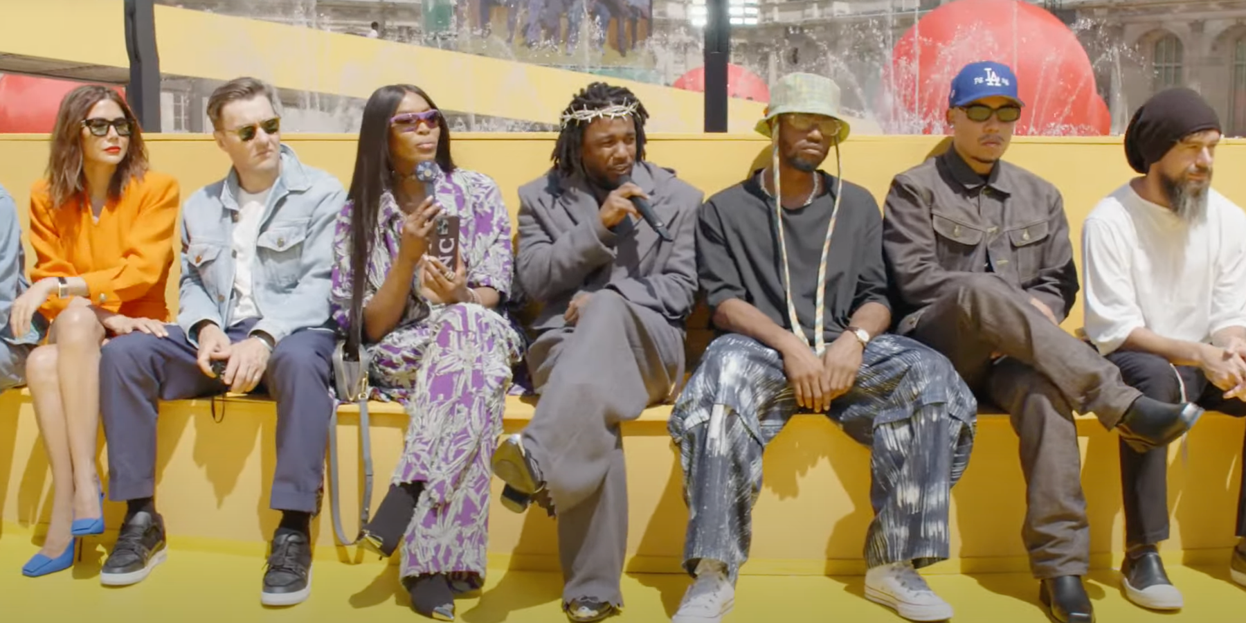 Kendrick Lamar Performed From His Seat at the Louis Vuitton Show