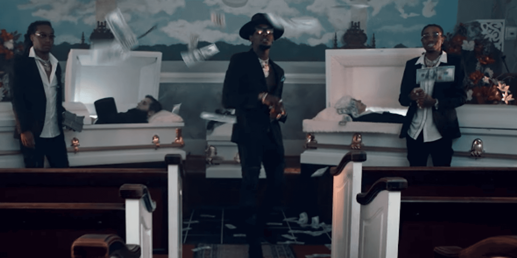 Watch Migos Make it Rain on Dead Presidents in Their New Video With 2 Chainz